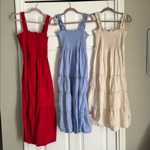 Lot of Linen and Cotton Quince Dresses